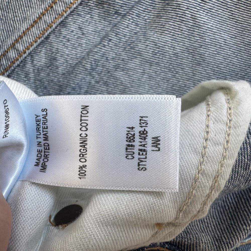 AGOLDE Lana High Rise Straight Jeans Indigo Size 29 - Picture 6 of 9